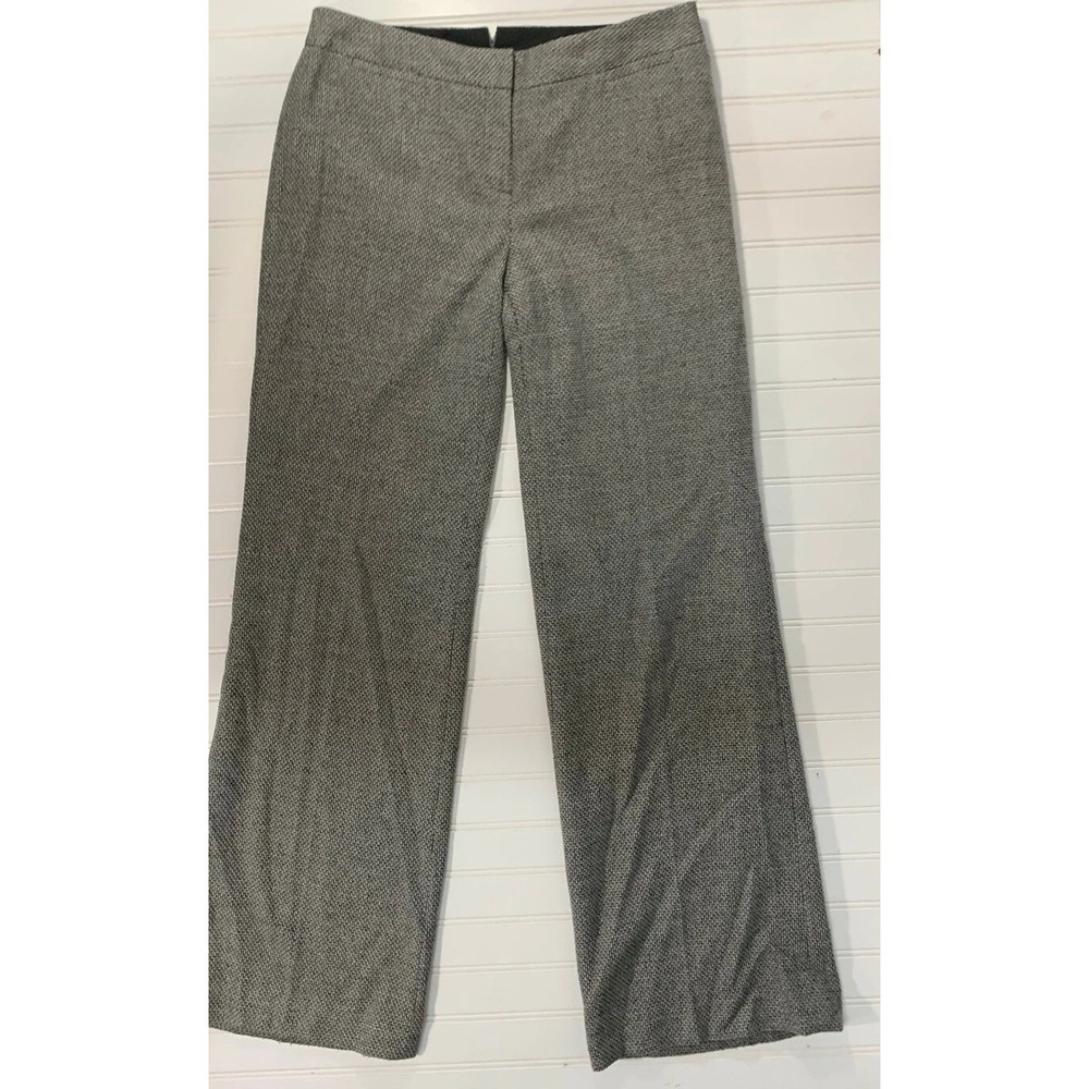 Classiques Entier Dress Pants Women 8 Gray Tweed Wide Leg Career Office Academic
